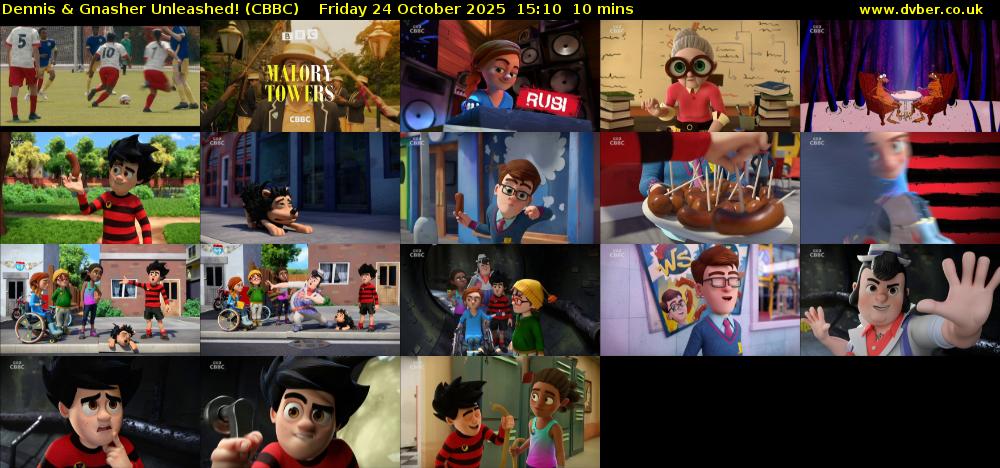 Dennis & Gnasher Unleashed! (CBBC) Friday 24 October 2025 15:10 - 15:20
