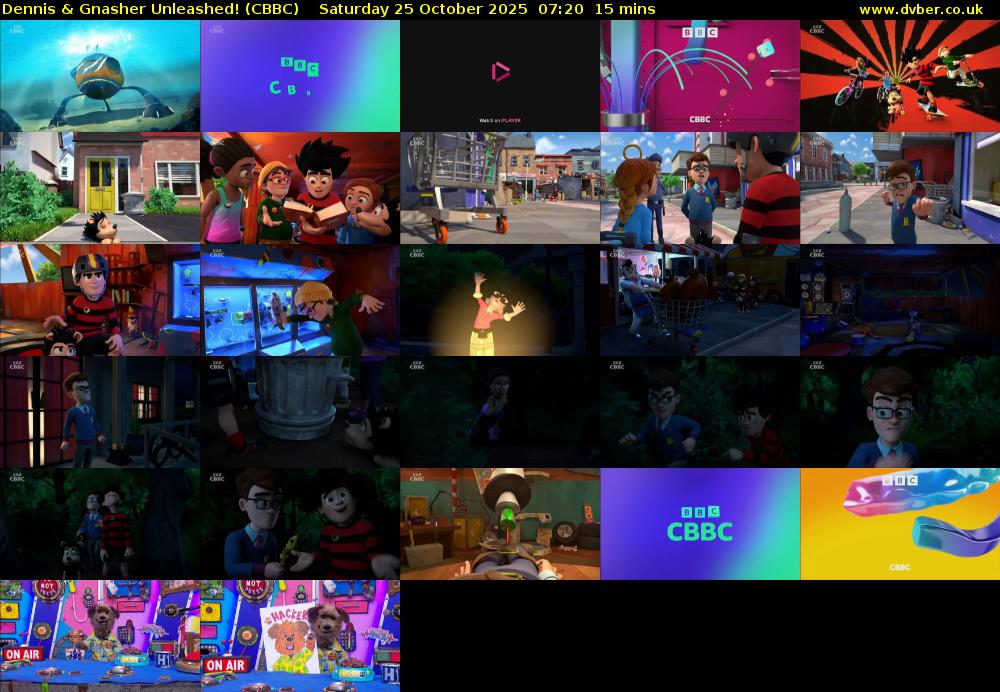 Dennis & Gnasher Unleashed! (CBBC) Saturday 25 October 2025 07:20 - 07:35