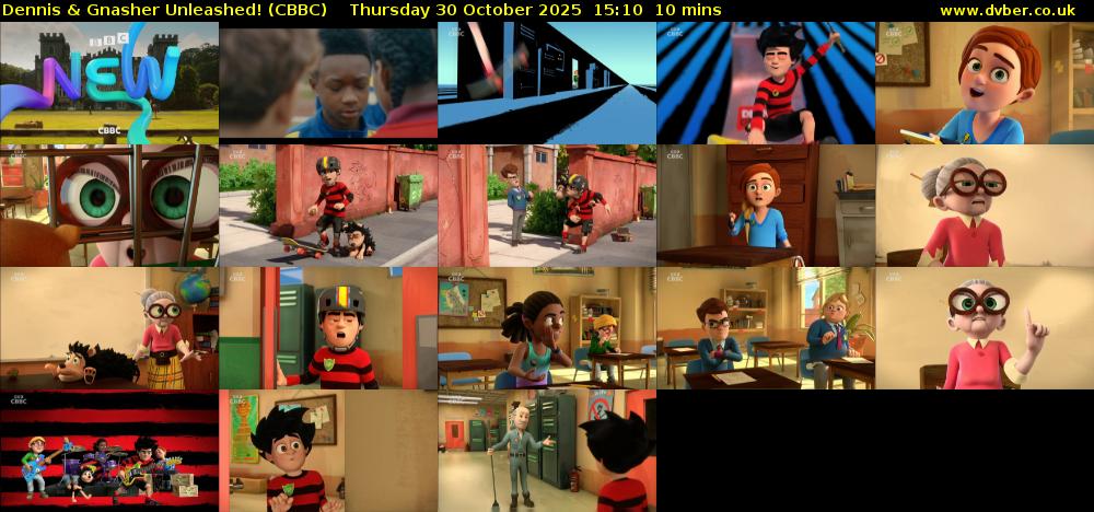 Dennis & Gnasher Unleashed! (CBBC) Thursday 30 October 2025 15:10 - 15:20