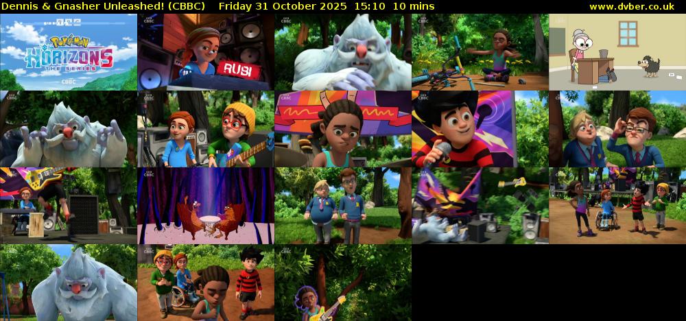 Dennis & Gnasher Unleashed! (CBBC) Friday 31 October 2025 15:10 - 15:20