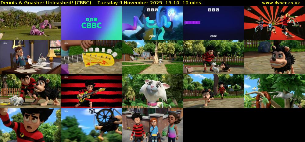 Dennis & Gnasher Unleashed! (CBBC) Tuesday 4 November 2025 15:10 - 15:20