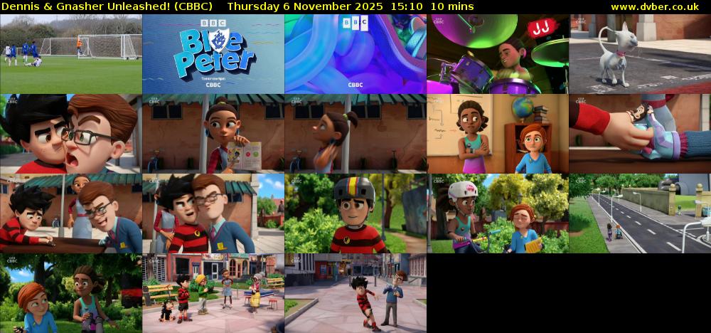 Dennis & Gnasher Unleashed! (CBBC) Thursday 6 November 2025 15:10 - 15:20