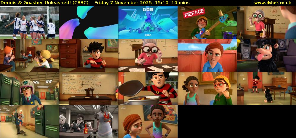 Dennis & Gnasher Unleashed! (CBBC) Friday 7 November 2025 15:10 - 15:20