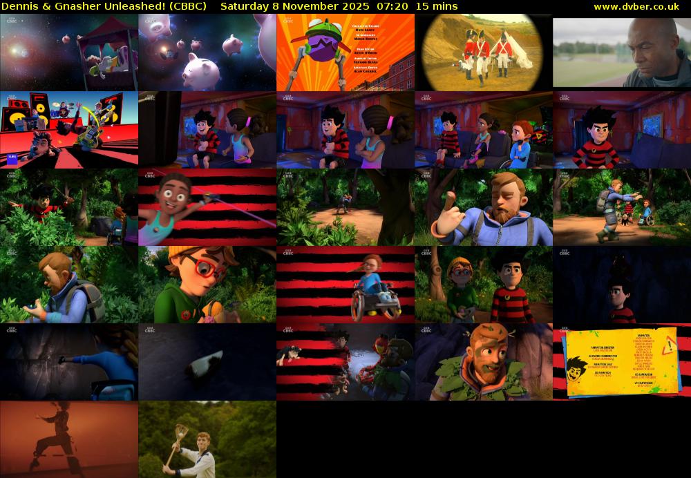 Dennis & Gnasher Unleashed! (CBBC) Saturday 8 November 2025 07:20 - 07:35