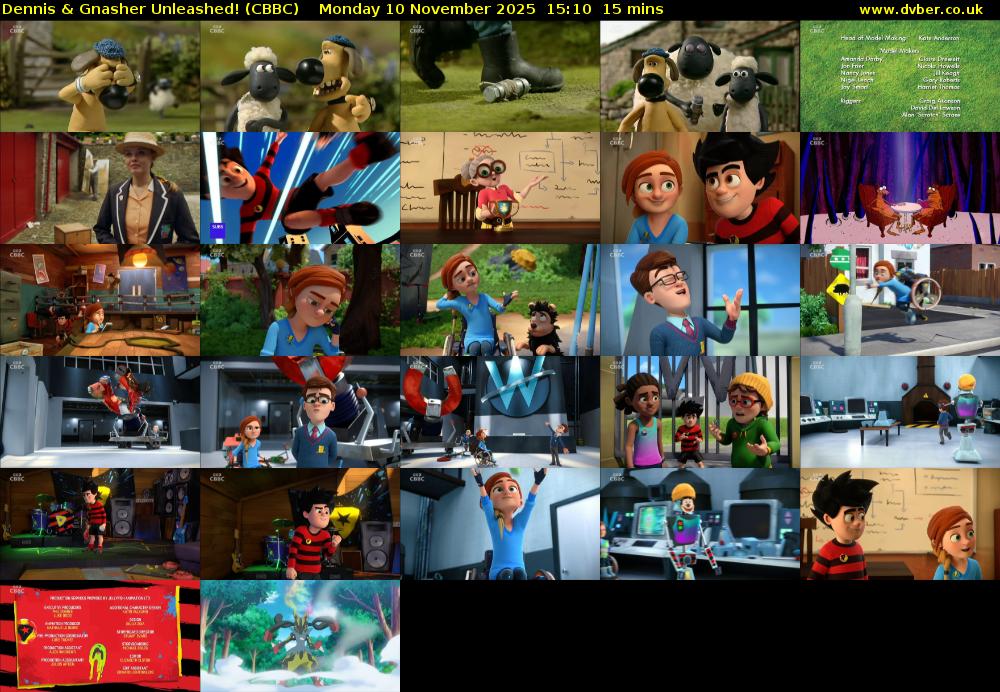 Dennis & Gnasher Unleashed! (CBBC) Monday 10 November 2025 15:10 - 15:25