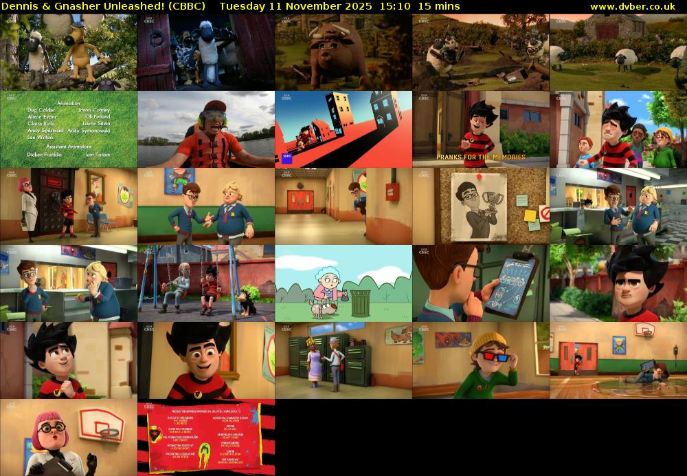 Dennis & Gnasher Unleashed! (CBBC) Tuesday 11 November 2025 15:10 - 15:25