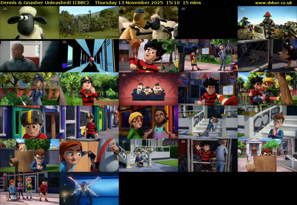 Dennis & Gnasher Unleashed! (CBBC) Thursday 13 November 2025 15:10 - 15:25