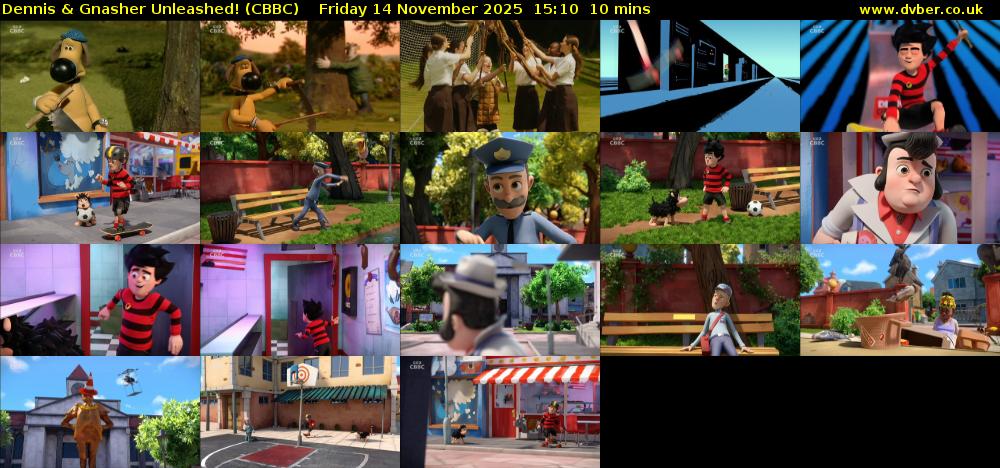 Dennis & Gnasher Unleashed! (CBBC) Friday 14 November 2025 15:10 - 15:20