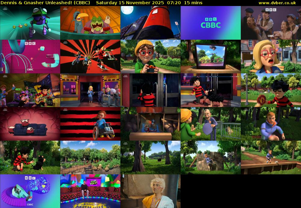 Dennis & Gnasher Unleashed! (CBBC) Saturday 15 November 2025 07:20 - 07:35