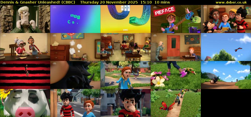 Dennis & Gnasher Unleashed! (CBBC) Thursday 20 November 2025 15:10 - 15:20