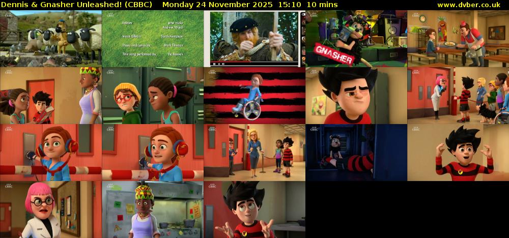 Dennis & Gnasher Unleashed! (CBBC) Monday 24 November 2025 15:10 - 15:20