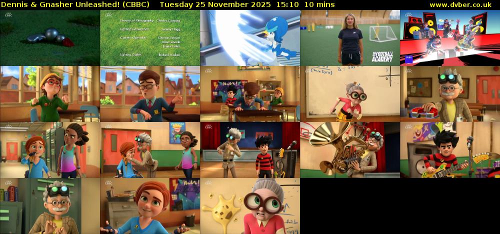 Dennis & Gnasher Unleashed! (CBBC) Tuesday 25 November 2025 15:10 - 15:20