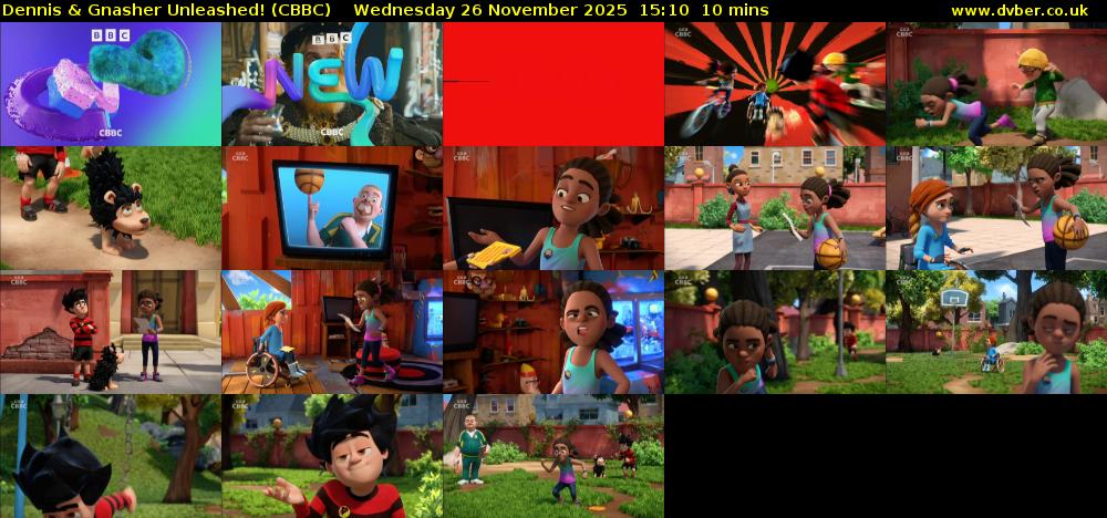 Dennis & Gnasher Unleashed! (CBBC) Wednesday 26 November 2025 15:10 - 15:20
