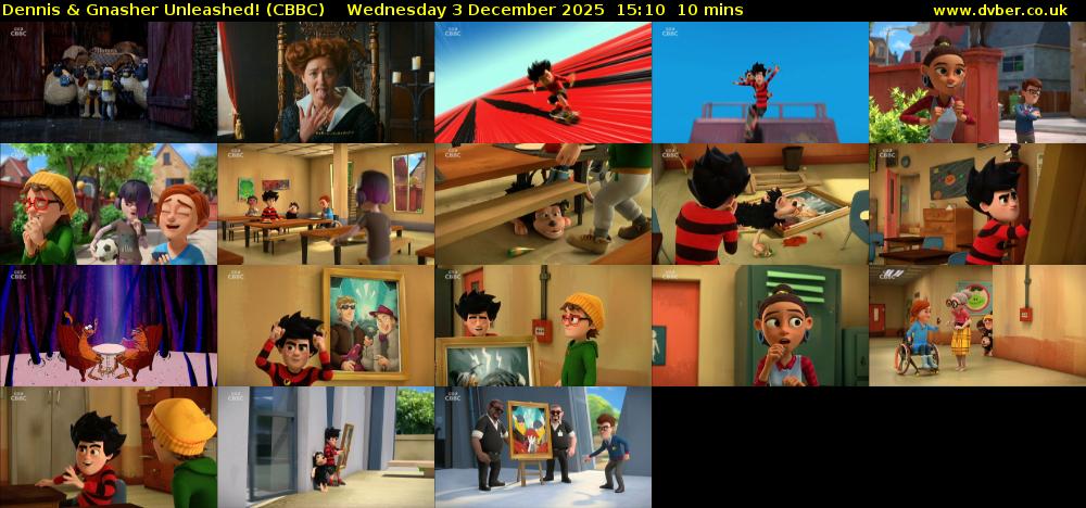 Dennis & Gnasher Unleashed! (CBBC) Wednesday 3 December 2025 15:10 - 15:20