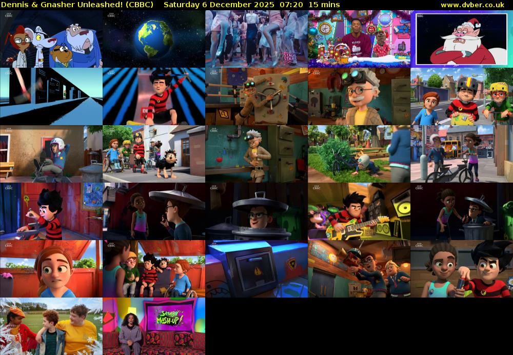 Dennis & Gnasher Unleashed! (CBBC) Saturday 6 December 2025 07:20 - 07:35