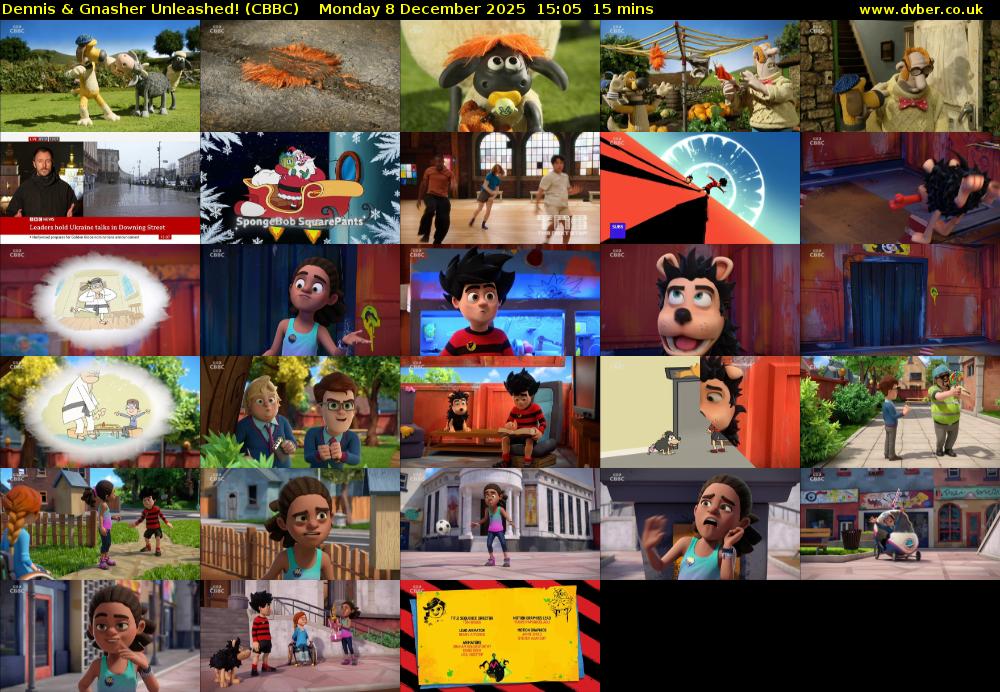 Dennis & Gnasher Unleashed! (CBBC) Monday 8 December 2025 15:05 - 15:20