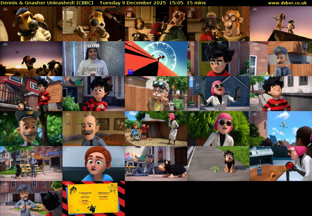 Dennis & Gnasher Unleashed! (CBBC) Tuesday 9 December 2025 15:05 - 15:20