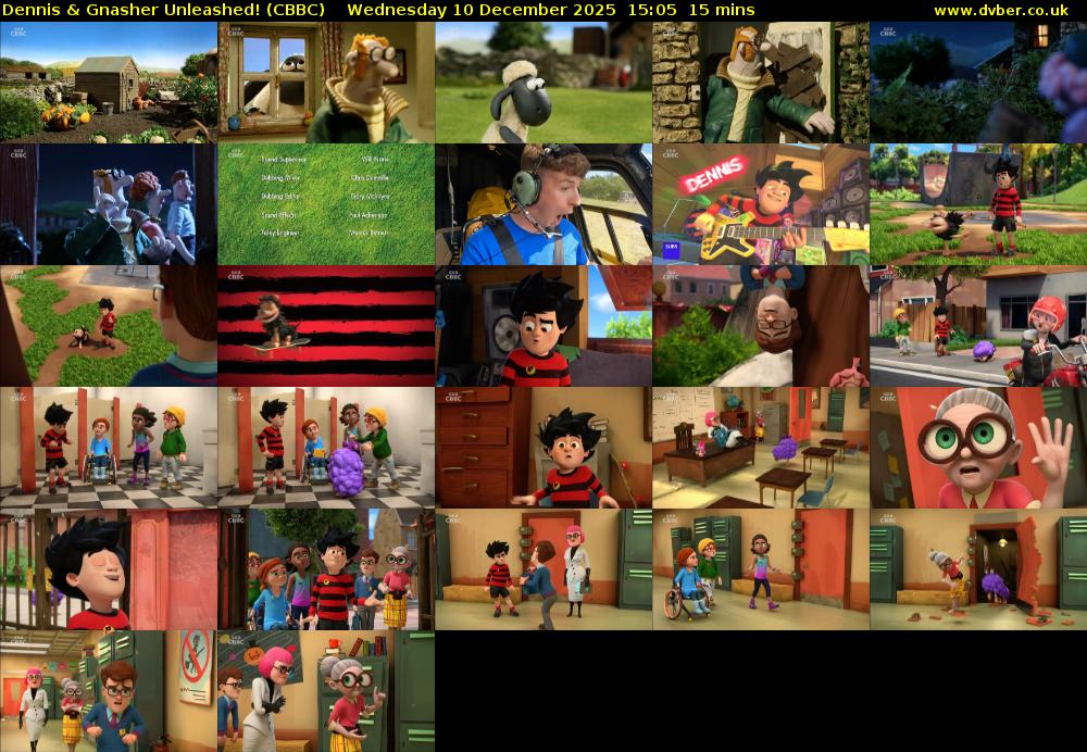 Dennis & Gnasher Unleashed! (CBBC) Wednesday 10 December 2025 15:05 - 15:20