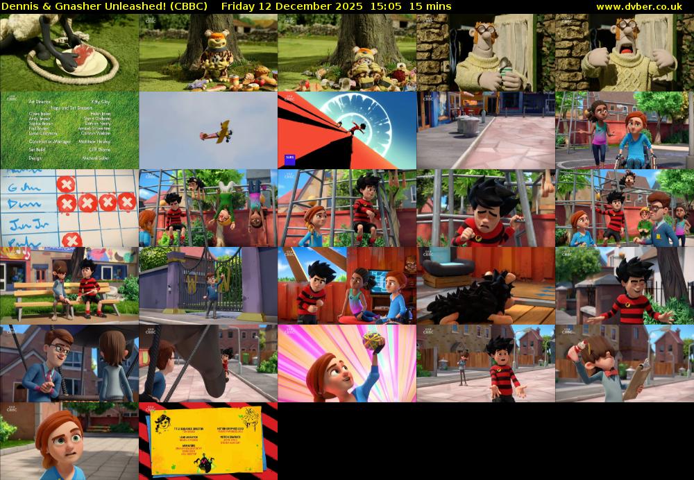 Dennis & Gnasher Unleashed! (CBBC) Friday 12 December 2025 15:05 - 15:20