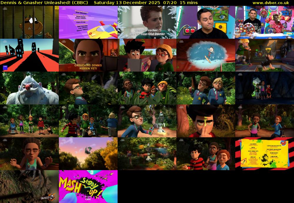 Dennis & Gnasher Unleashed! (CBBC) Saturday 13 December 2025 07:20 - 07:35