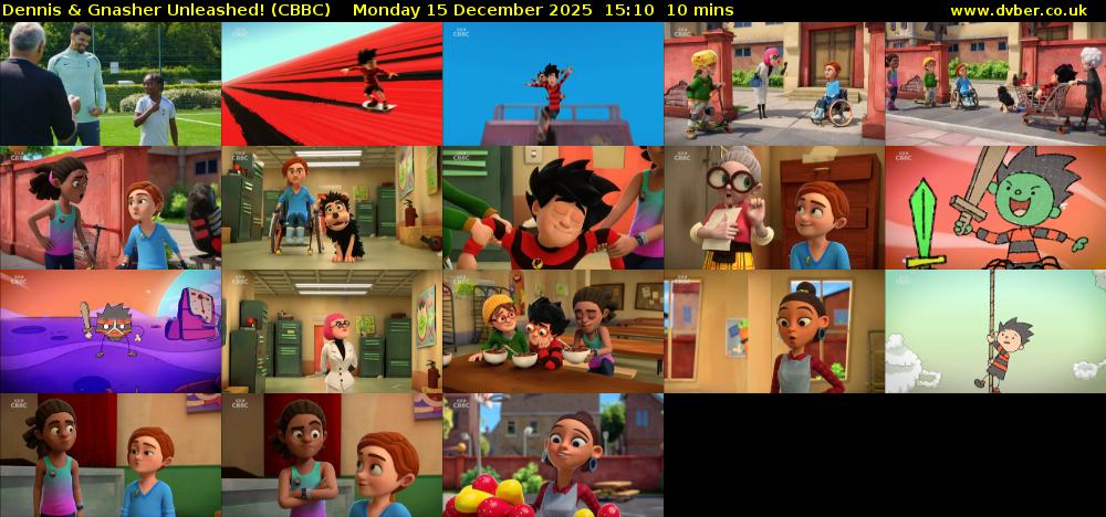 Dennis & Gnasher Unleashed! (CBBC) Monday 15 December 2025 15:10 - 15:20