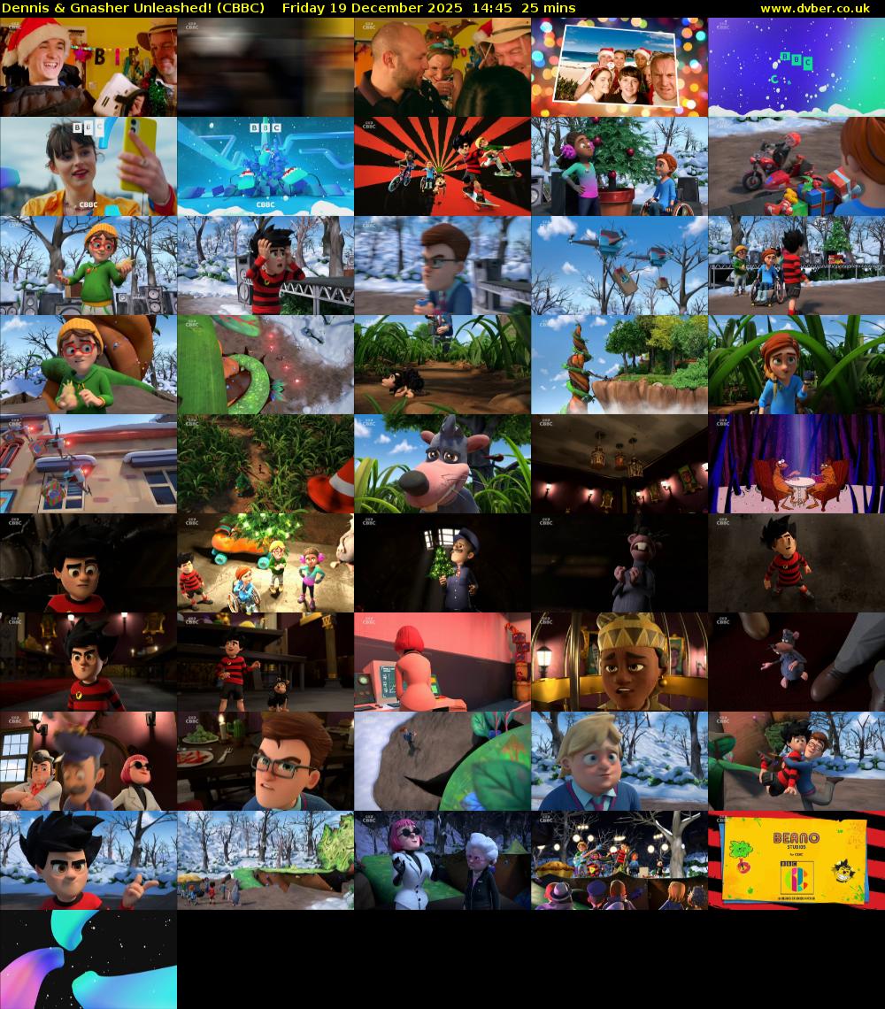 Dennis & Gnasher Unleashed! (CBBC) Friday 19 December 2025 14:45 - 15:10