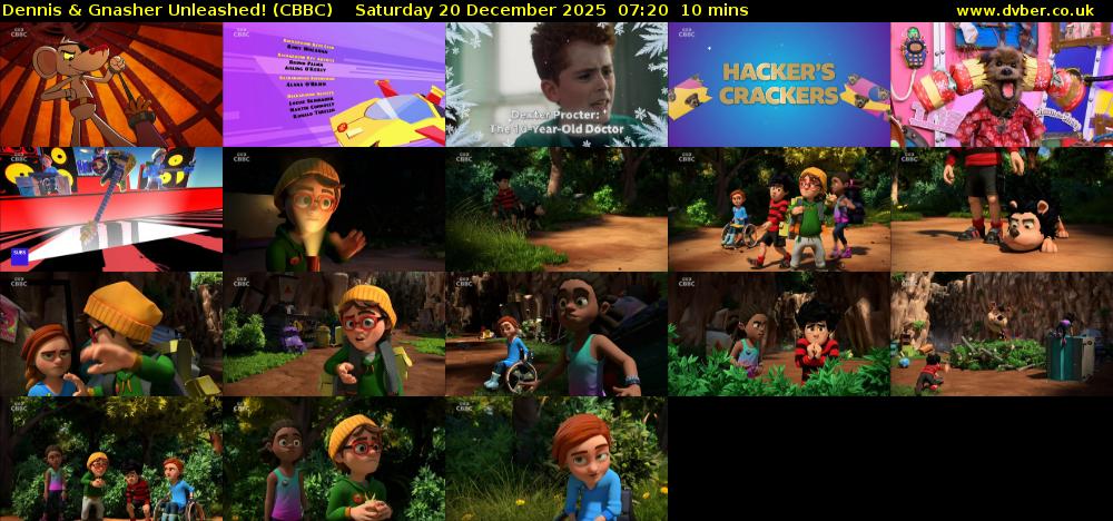 Dennis & Gnasher Unleashed! (CBBC) Saturday 20 December 2025 07:20 - 07:30