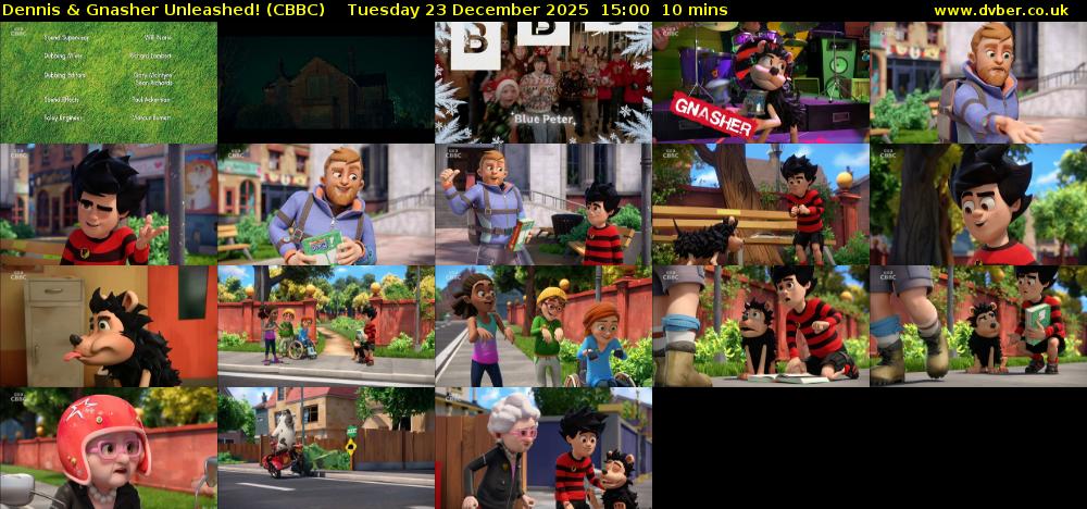Dennis & Gnasher Unleashed! (CBBC) Tuesday 23 December 2025 15:00 - 15:10