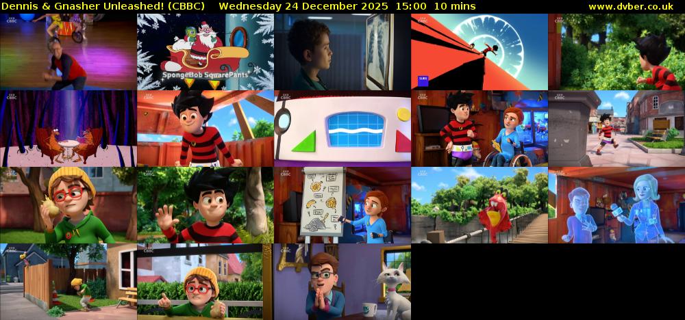 Dennis & Gnasher Unleashed! (CBBC) Wednesday 24 December 2025 15:00 - 15:10