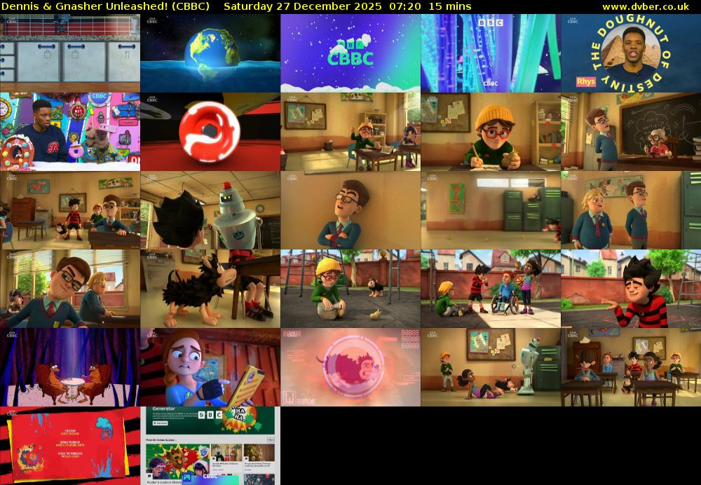 Dennis & Gnasher Unleashed! (CBBC) Saturday 27 December 2025 07:20 - 07:35