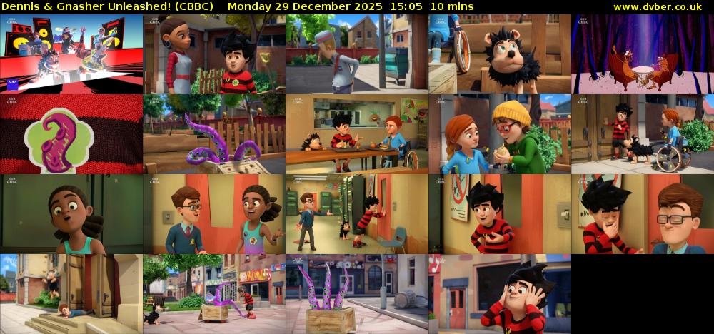 Dennis & Gnasher Unleashed! (CBBC) Monday 29 December 2025 15:05 - 15:15