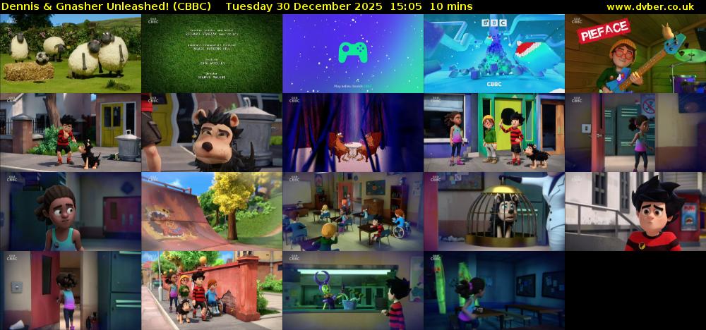 Dennis & Gnasher Unleashed! (CBBC) Tuesday 30 December 2025 15:05 - 15:15