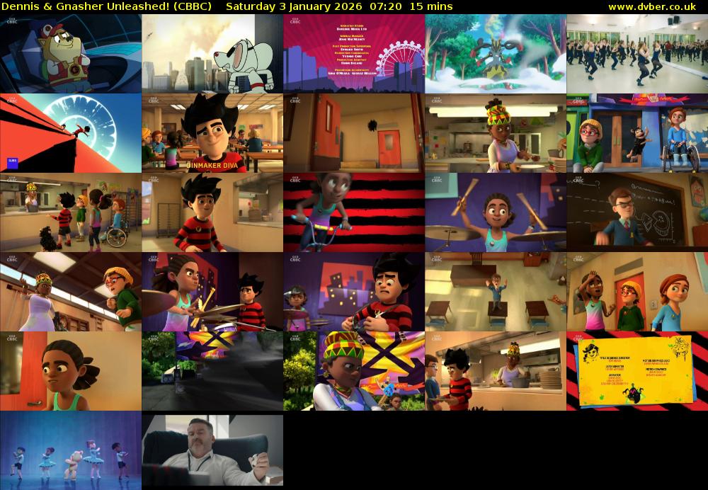 Dennis & Gnasher Unleashed! (CBBC) Saturday 3 January 2026 07:20 - 07:35