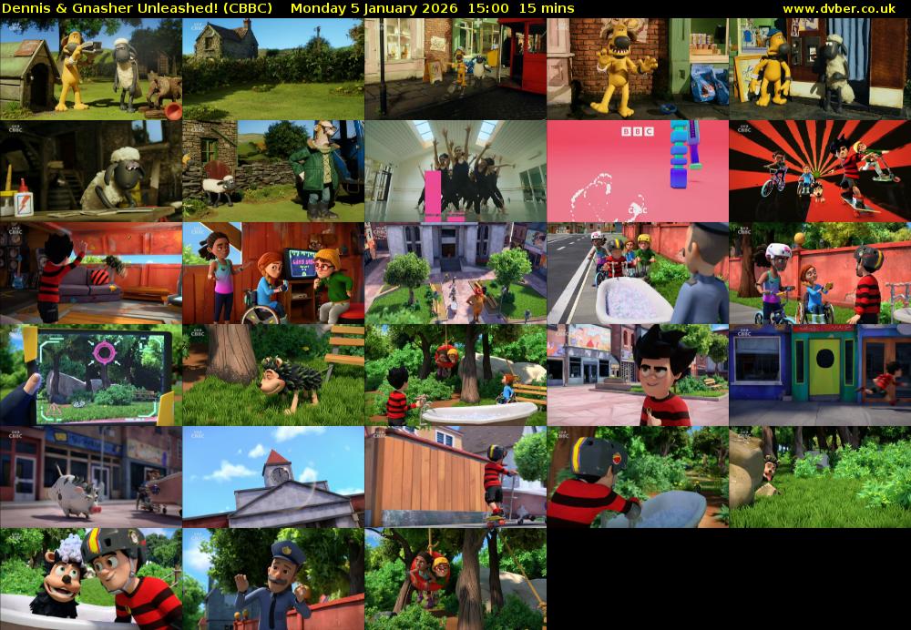 Dennis & Gnasher Unleashed! (CBBC) Monday 5 January 2026 15:00 - 15:15