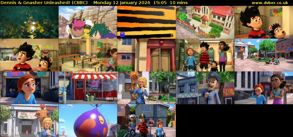 Dennis & Gnasher Unleashed! (CBBC) Monday 12 January 2026 15:05 - 15:15