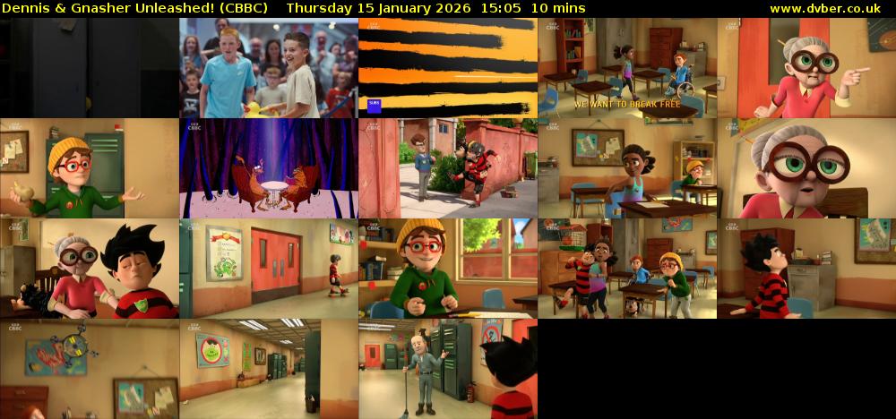 Dennis & Gnasher Unleashed! (CBBC) Thursday 15 January 2026 15:05 - 15:15
