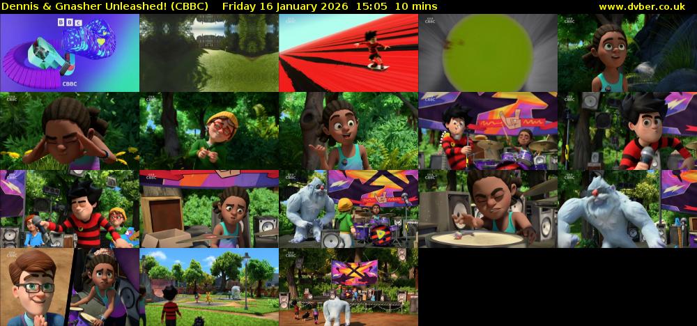 Dennis & Gnasher Unleashed! (CBBC) Friday 16 January 2026 15:05 - 15:15