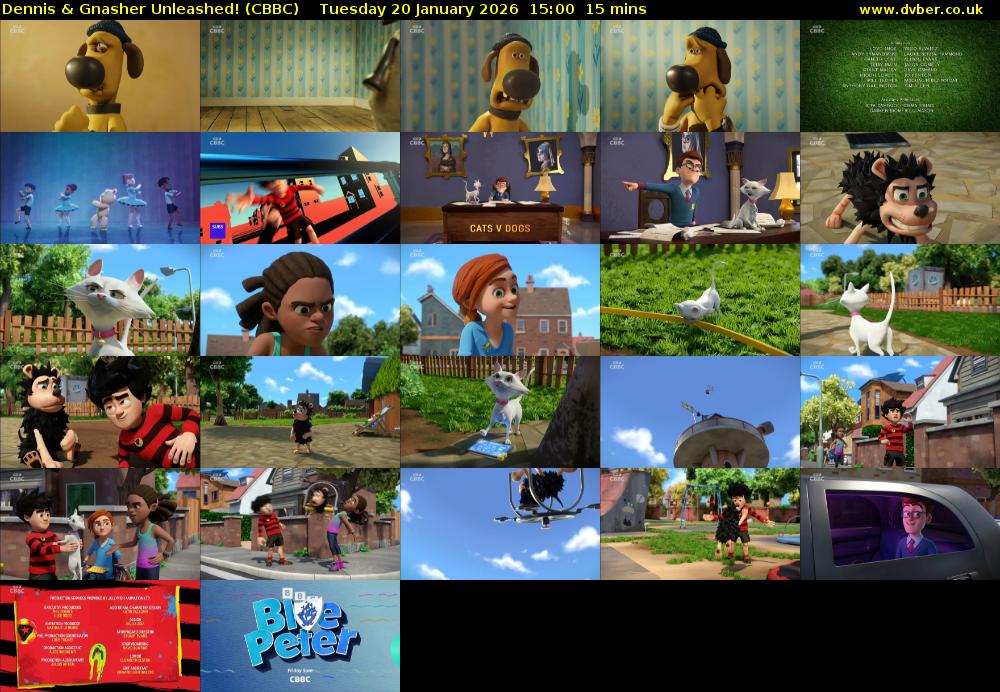 Dennis & Gnasher Unleashed! (CBBC) Tuesday 20 January 2026 15:00 - 15:15