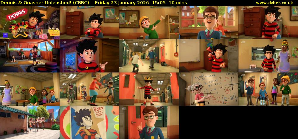Dennis & Gnasher Unleashed! (CBBC) Friday 23 January 2026 15:05 - 15:15