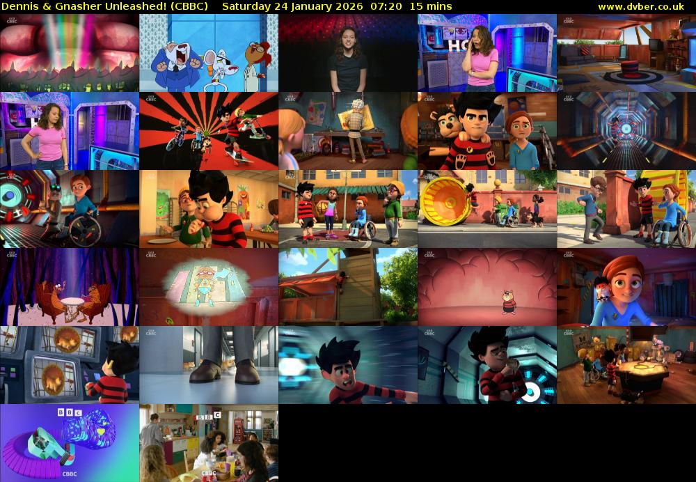 Dennis & Gnasher Unleashed! (CBBC) Saturday 24 January 2026 07:20 - 07:35