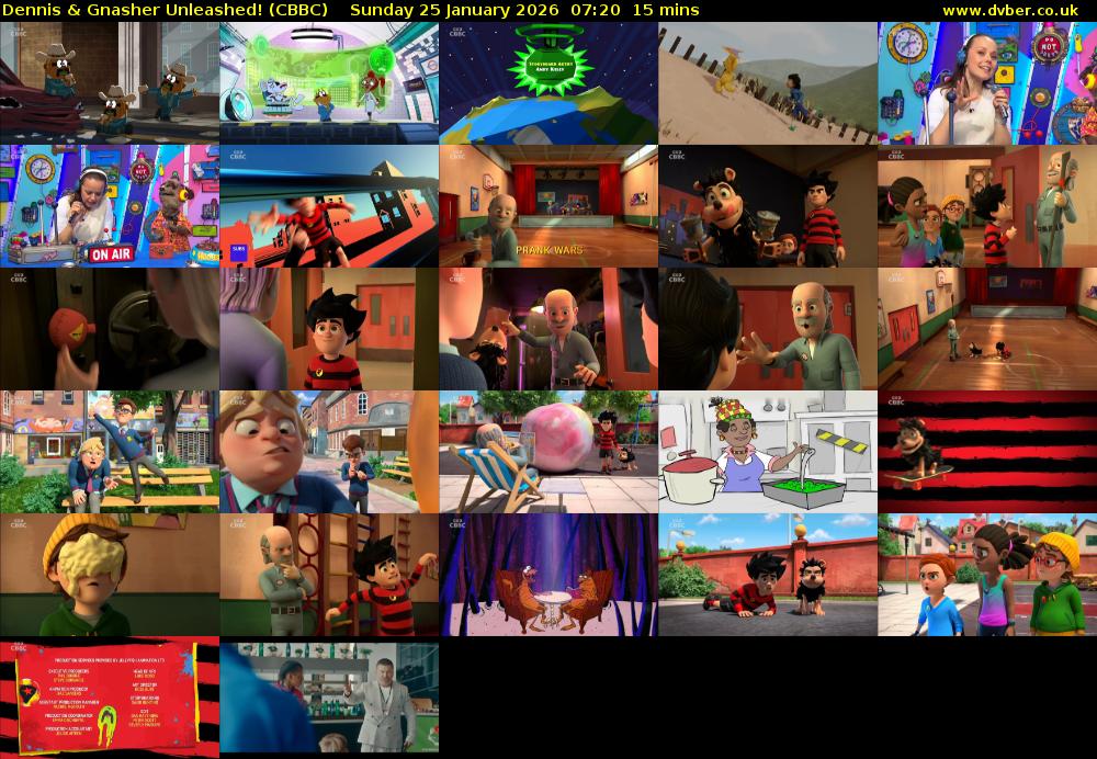 Dennis & Gnasher Unleashed! (CBBC) Sunday 25 January 2026 07:20 - 07:35