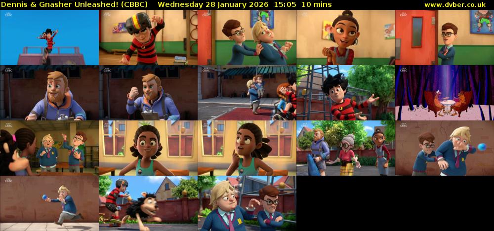Dennis & Gnasher Unleashed! (CBBC) Wednesday 28 January 2026 15:05 - 15:15