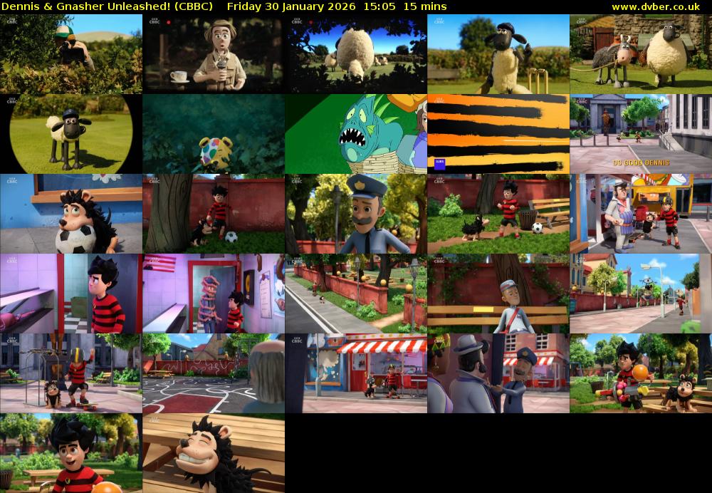 Dennis & Gnasher Unleashed! (CBBC) Friday 30 January 2026 15:05 - 15:20