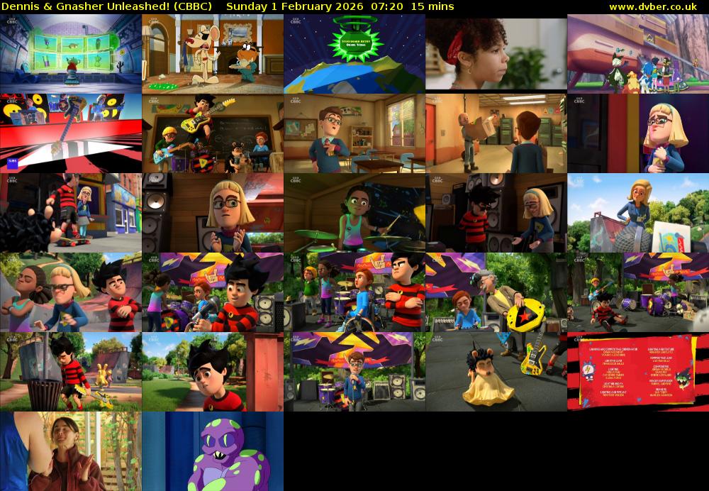 Dennis & Gnasher Unleashed! (CBBC) Sunday 1 February 2026 07:20 - 07:35