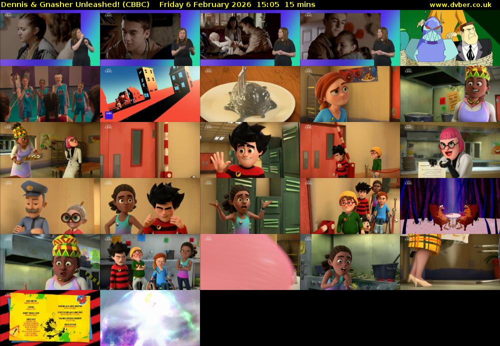 Dennis & Gnasher Unleashed! (CBBC) Friday 6 February 2026 15:05 - 15:20