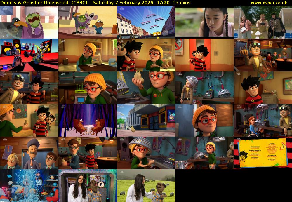 Dennis & Gnasher Unleashed! (CBBC) Saturday 7 February 2026 07:20 - 07:35