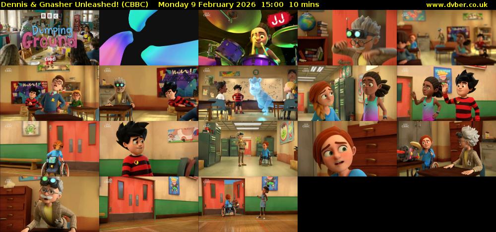 Dennis & Gnasher Unleashed! (CBBC) Monday 9 February 2026 15:00 - 15:10
