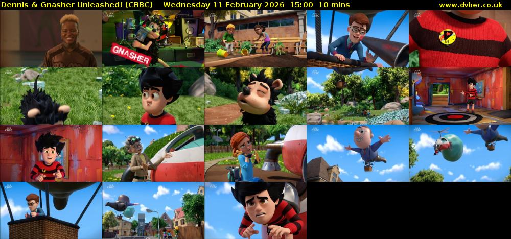 Dennis & Gnasher Unleashed! (CBBC) Wednesday 11 February 2026 15:00 - 15:10