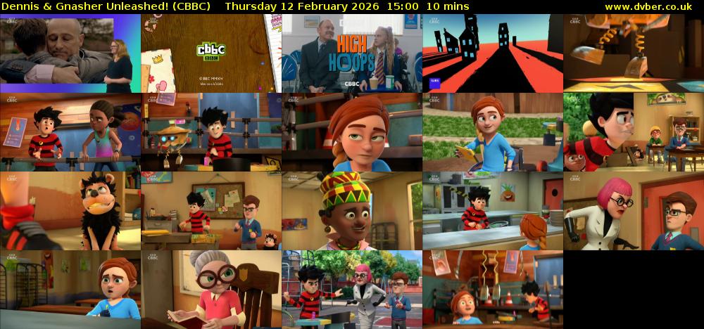 Dennis & Gnasher Unleashed! (CBBC) Thursday 12 February 2026 15:00 - 15:10