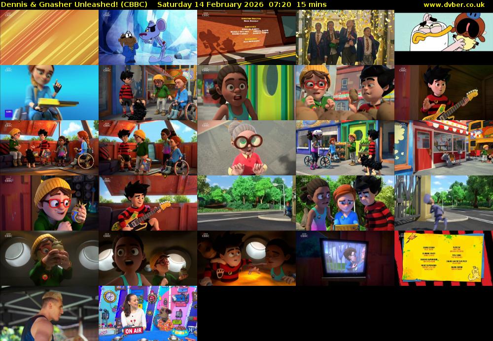 Dennis & Gnasher Unleashed! (CBBC) Saturday 14 February 2026 07:20 - 07:35